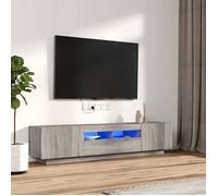 vidaXL Ensemble de Meubles TV avec Lumières LED 2 pcs Centres de Divertissement Armoires Multimédia Meubles de Salle de 3120168