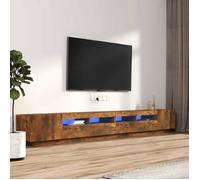 vidaXL Ensemble de Meubles TV avec Lumières LED 3 pcs Centres de Divertissement Armoires Multimédia Meubles de Salle de 3120176