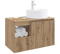 vidaXL Ensemble de mobilier de Salle de Bain 2 pc Chêne Artisanal