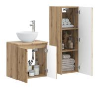 vidaXL Ensemble de mobilier de Salle de Bain 2 pc Chêne Artisanal