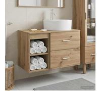 vidaXL Ensemble de mobilier de salle de bain 2 pc Chêne artisanal 3403911
