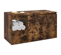 vidaXL Ensemble de mobilier de Salle de Bain 2 pc Chêne fumé