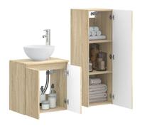 vidaXL Ensemble de mobilier de salle de bain 2 pc Chêne Sonoma 3406115