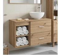 vidaXL Ensemble de mobilier de salle de bain 2 pcs Chêne artisanal 3403871