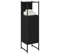 vidaXL Ensemble mobilier de salle de bain avec étagère Chêne noir – cabinet mural, bois d'ingénierie