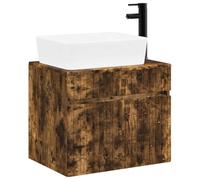 vidaXL Ensemble de mobilier de Salle de Bain Chêne fumé