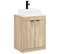 vidaXL Ensemble de mobilier de Salle de Bain Chêne Sonoma
