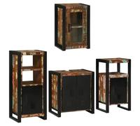 Vidaxl Ensemble De Mobilier De Salle De Bain Montage Mural 4 Pcs