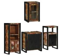 Vidaxl Ensemble De Mobilier De Salle De Bain Montage Mural 4 Pcs