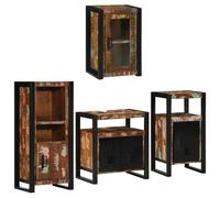 Vidaxl Ensemble De Mobilier De Salle De Bain Montage Mural 4 Pcs