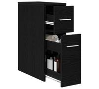 vidaXL Ensemble de mobilier de Salle de Bain Montage Mural Chêne Noir, Cabinet de Salle de Bain épuré, Rangement Compact, étagère Murale, Organisateur Vertical, Meuble Moderne, Gain de Place