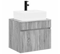 vidaXL Ensemble de mobilier de Salle de Bain Sonoma Gris