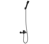 vidaXL Ensemble de pomme de douche noir G 1 / 2 pouce