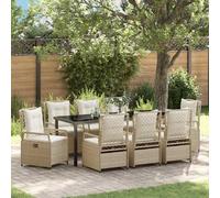 vidaXL Ensemble de salle à manger pour jardin 9 pcs