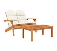 vidaXL Ensemble de salon de jardin 2 pièces Adirondack bois massif acacia