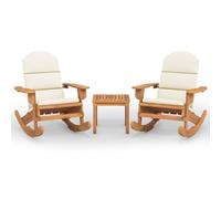 vidaXL Ensemble de salon de jardin 3 pièces Adirondack bois massif acacia
