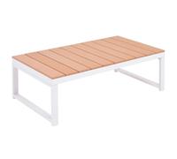 vidaXL Ensemble de salon de jardin 5 pièces avec coussins Aluminium et WPC