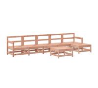 vidaXL Ensemble de salon de jardin 7 pièces bois massif douglas