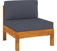 vidaXL Ensemble de salon de jardin 8 pièces avec coussins gris foncé en bois d'acacia