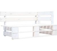 vidaXL Ensemble de salon en palette 4 pièces blanc Pin imprégné