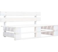 vidaXL Ensemble de salon en palette 6 pièces blanc Pin imprégné