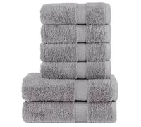 vidaXL Ensemble de Serviettes de Qualité Supérieure 6 pcs, Essuie-mains, Serviettes de Douche, Draps de Bain, Serviettes 137560