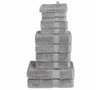 vidaXL Ensemble de serviettes de qualité supérieure SOLUND 12 pcs gris