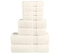 vidaXL Ensemble de serviettes de qualité supérieure SOLUND 8 pcs crème