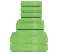 VIDAXL Ensemble de serviettes FROGN 8 pcs vert pomme 360 g/m² en coton