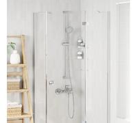 vidaXL Ensemble de Système de Douche Chrome 100 cm Acier inoxydable