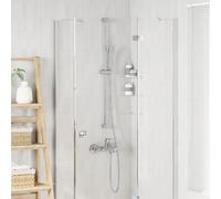 vidaXL Ensemble de Système de Douche Chrome 100 cm Acier inoxydable
