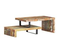 vidaXL Ensemble de Table Basse 2 pcs Bois de Récupération Massif Table d'Appoint Table de Canapé Meuble de Salon Bureau Maison Intérieur