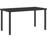 vidaXL Ensemble table et chaises avec coussins 5 pièces Gris Rotin PE