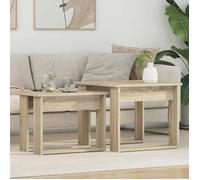 vidaXL Ensemble de tables basses 2 pcs Chêne Sonoma – Bois d'ingénierie, empilable, rectangulaire