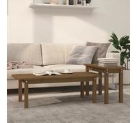 vidaXL Ensemble de Tables Basses Pin