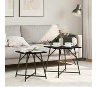 vidaXL Ensemble de tables d'appoint 2 pcs Chêne noir 869726