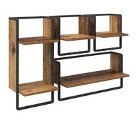 vidaXL Ensemble d'étagères murales 4 pcs Bois Ancien 65 x 25 x 30 cm