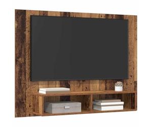 vidaXL Ensemble Meuble TV Montage Mural Bois Ancien 120 x 23,5 x 90 cm, Meuble TV Tendance, Armoire Murale Rustique, Gain de Place, Rangement modulable, déco de Salon
