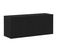 vidaXL Ensemble Meuble TV Montage Mural Chêne Noir 100 x 30 x 41 cm, Cabinet Mural Moderne, Meuble Solide Gain de Place, Rangement Contemporain, Console TV Flottante, Bois d'ingénierie