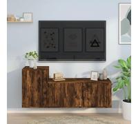 vidaXL Ensemble Meubles TV Chêne fumé - 2 pcs