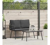 vidaXL Ensemble salle à manger de jardin - Poly rattan