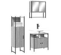 vidaXL Ensemble salle de bain sonoma gris