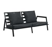 vidaXL Ensemble salon de jardin 5 pièces avec coussins aluminium gris foncé