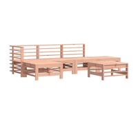 vidaXL Ensemble salon de jardin 6 pièces en bois massif Douglas pour 6 personnes