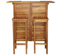 vidaXL Table et chaises de bar 3 pcs Bois d'acacia massif 44008