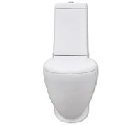 vidaXL Ensemble toilettes & bidet blanc Céramique