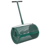 vidaXL Épandeur de compost vert Ø40x60 cm acier