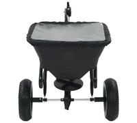 vidaXL Epandeur manuel de sel à tirer PVC acier 125x74x79cm 45L