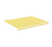 Vidaxl Ersatztuch für awning 4,5 x 3,5 m gelb und weiß