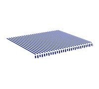 Vidaxl Ersatztuch für awning 4x3,5 m blau und weiß